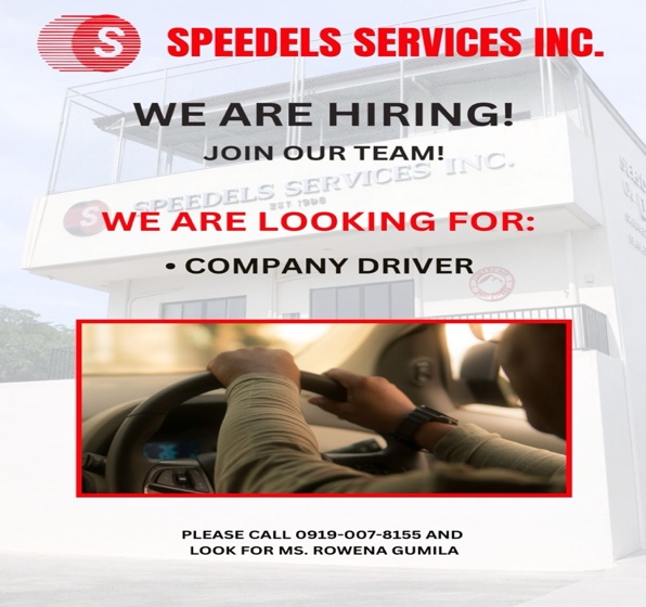 Company driver hiring poster